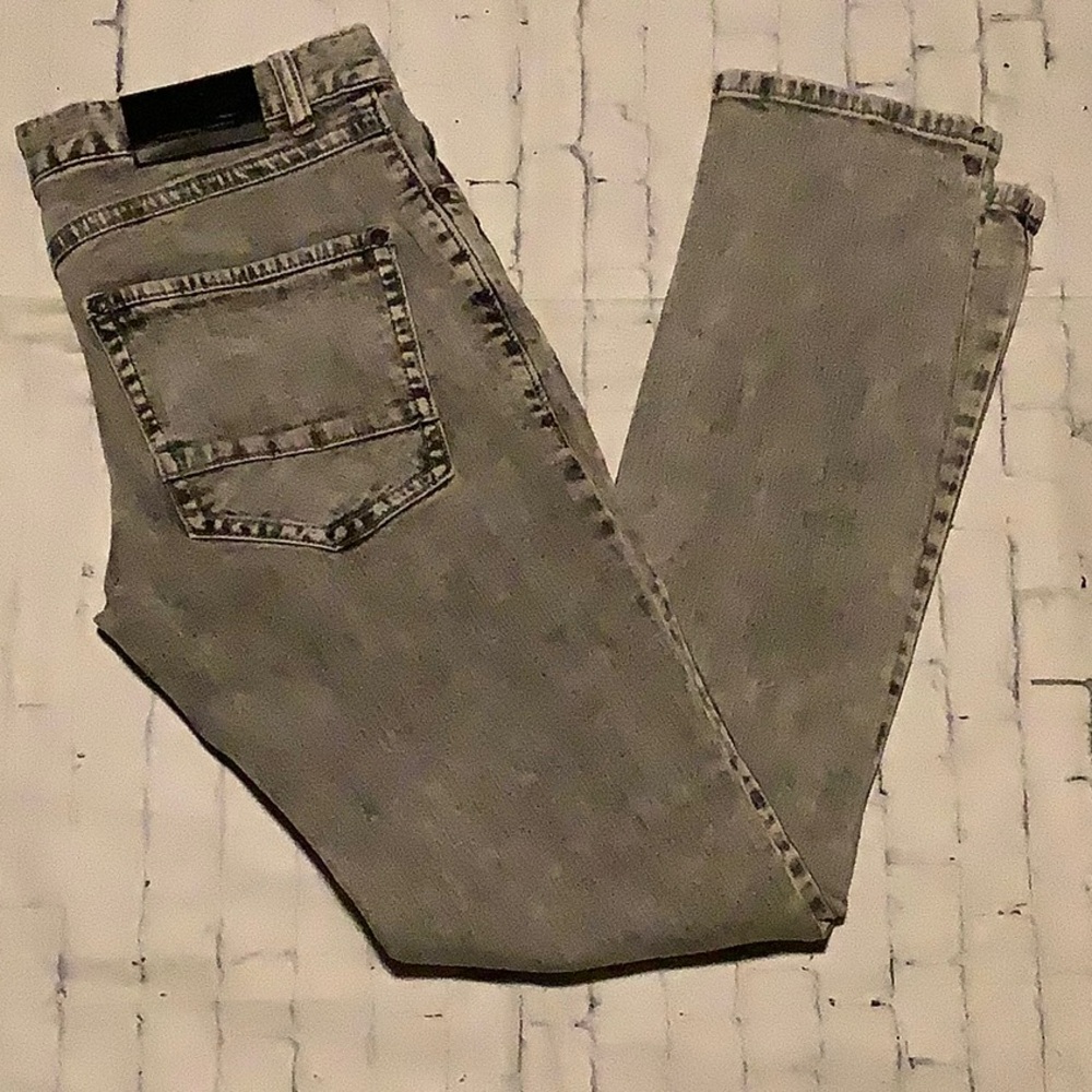 Mens jeans 30x30 INC Jeans stone black skinny fit 30 waist 30 length GUC